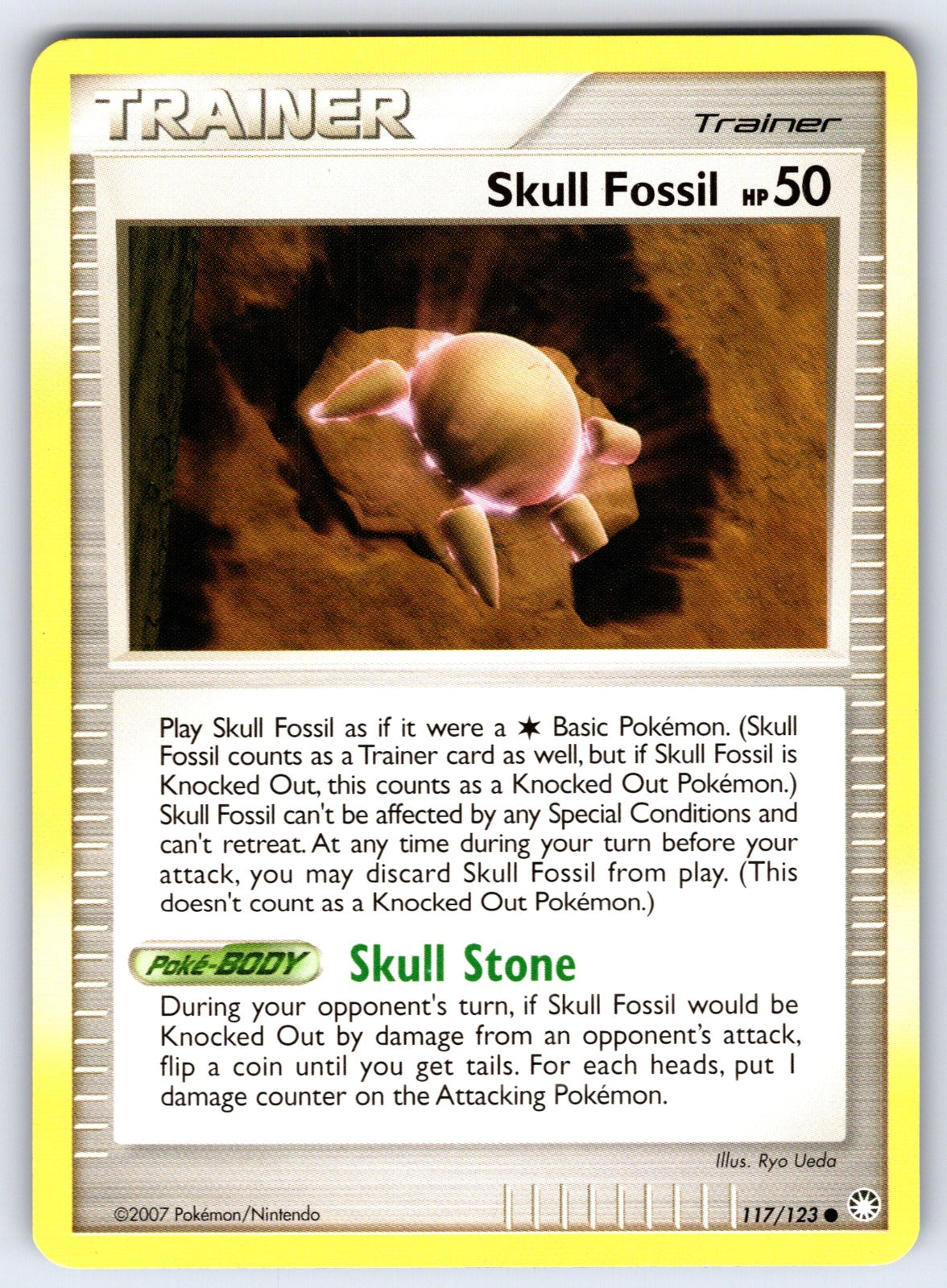 Skull Fossil Common Mysterious Treasures 117/123 LP 2007