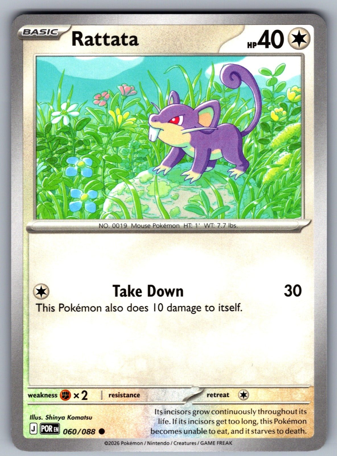 Rattata Common ME03: Perfect Order 060/088 NM 2026