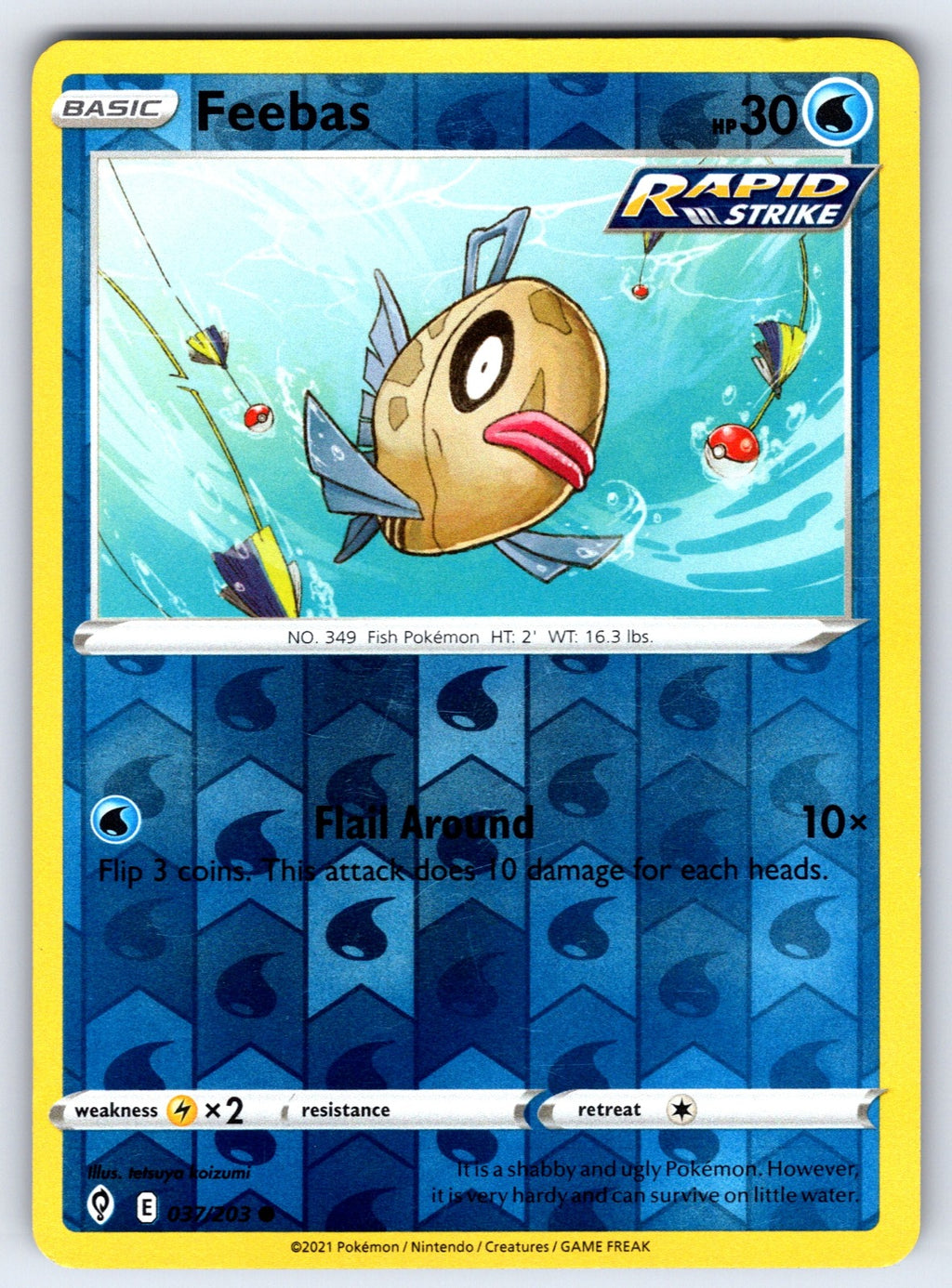 Feebas Reverse Holo Common SV06: Twilight Masquerade 049/167 NM 2024