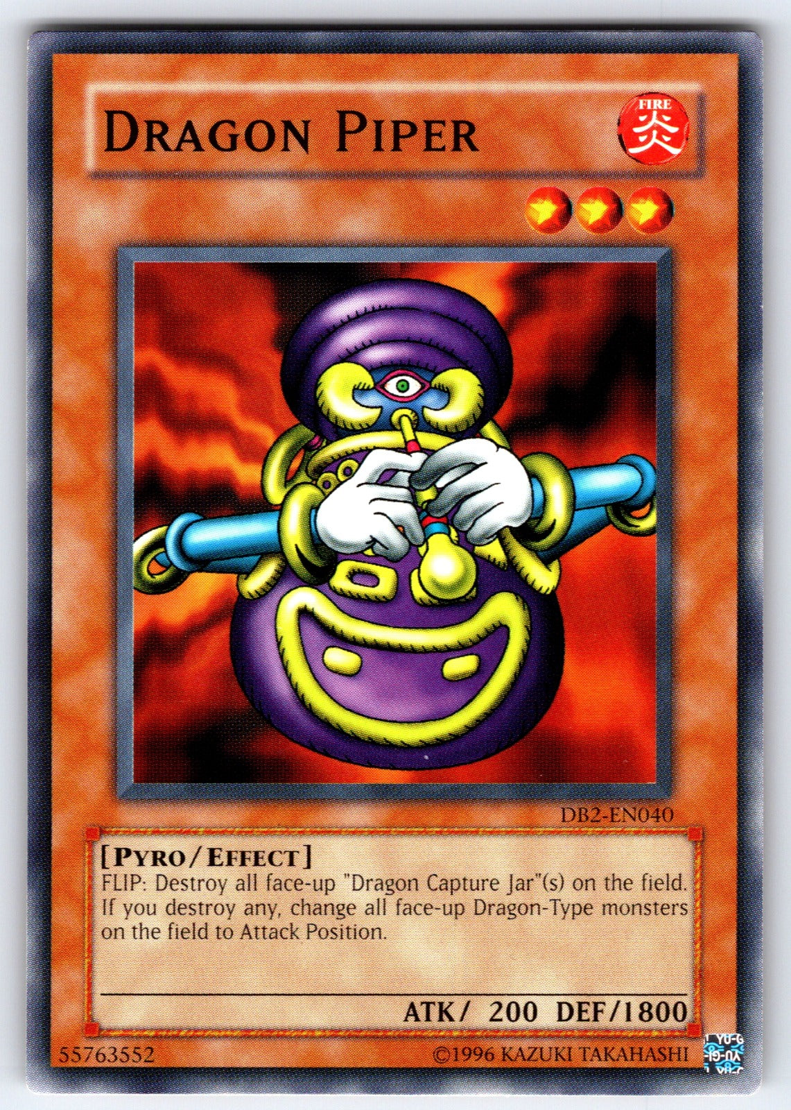 Dragon Piper Unlimited Common Dark Beginning 2 DB2-EN040 LP 2005