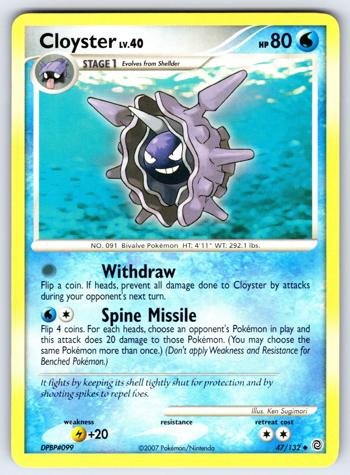 Cloyster Uncommon Secret Wonders 47/132 LP 2007