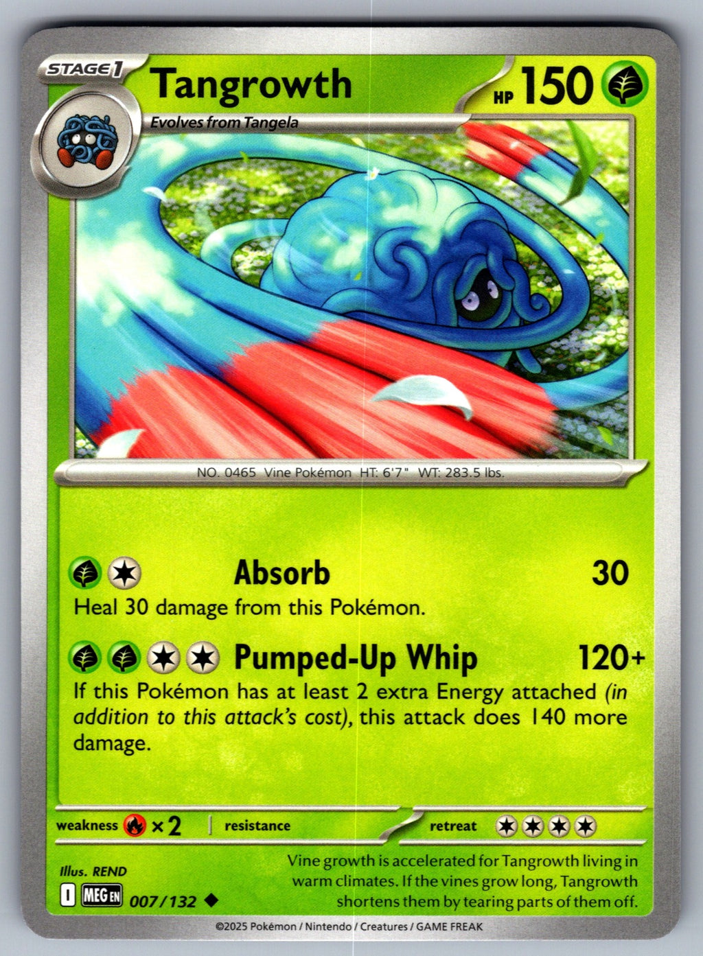 Tangrowth Uncommon ME01: Mega Evolution 007/132 NM 2025