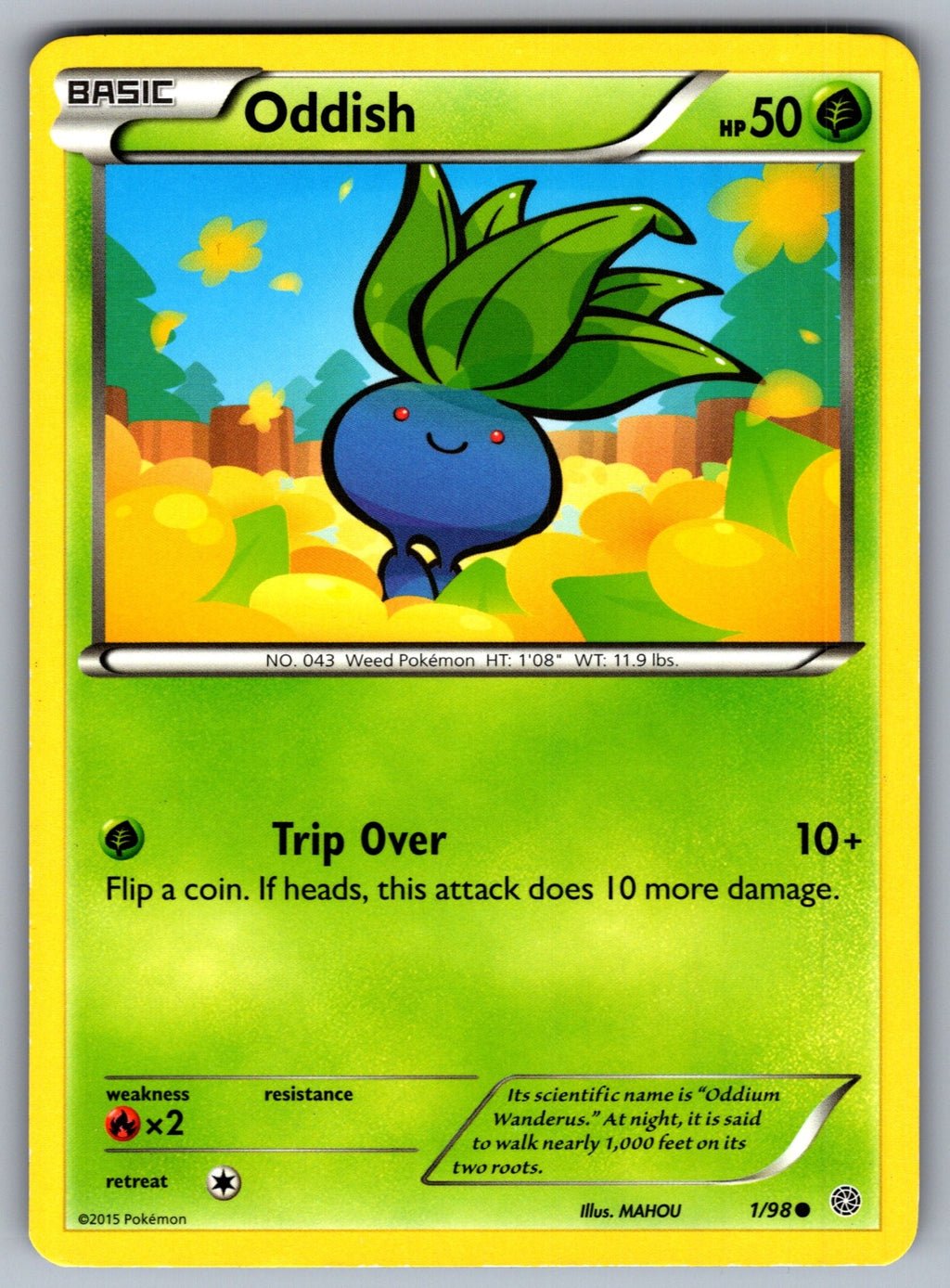 Oddish Common XY - Ancient Origins 1/98 LP 2015