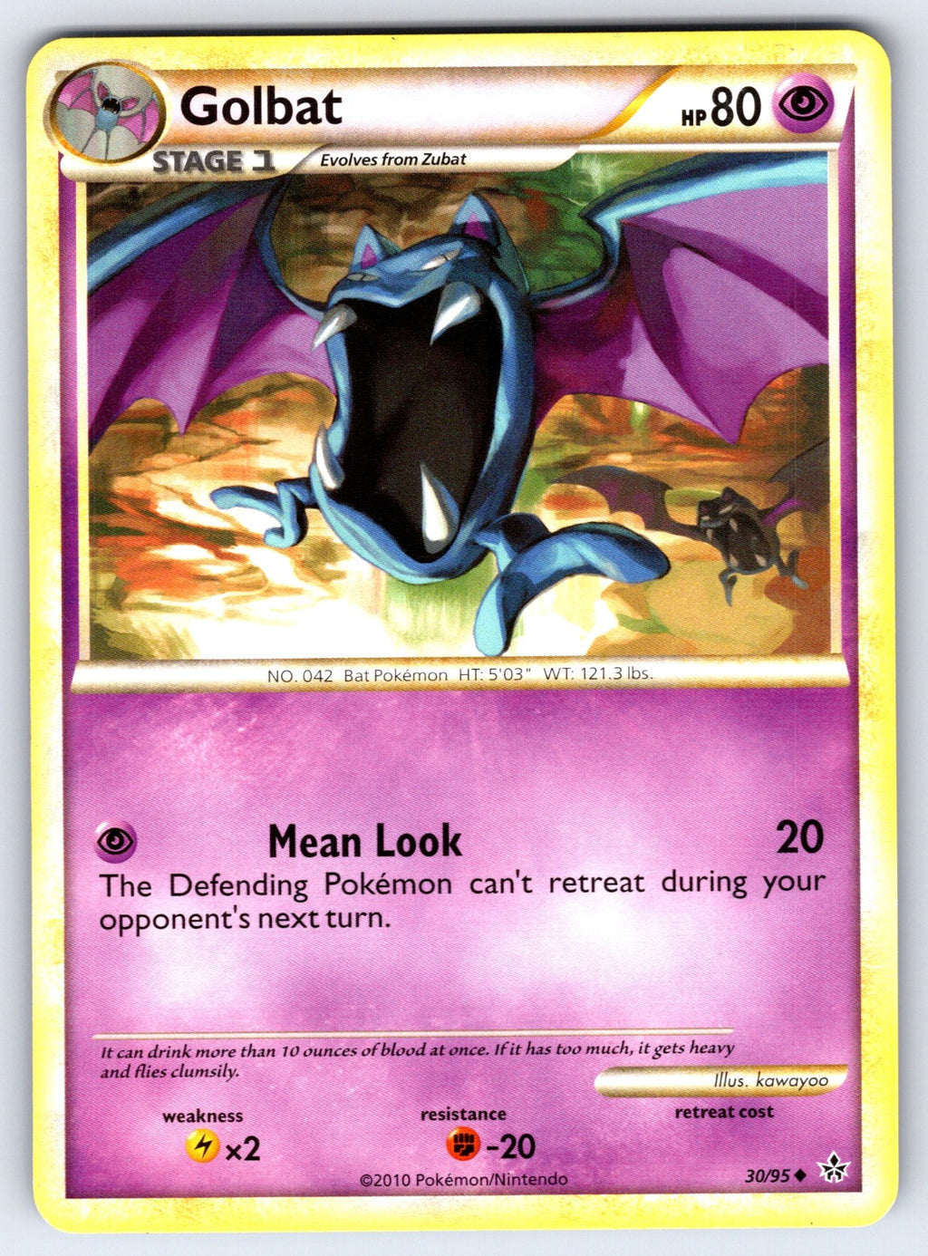 Golbat Uncommon Unleashed 30/95 LP 2010
