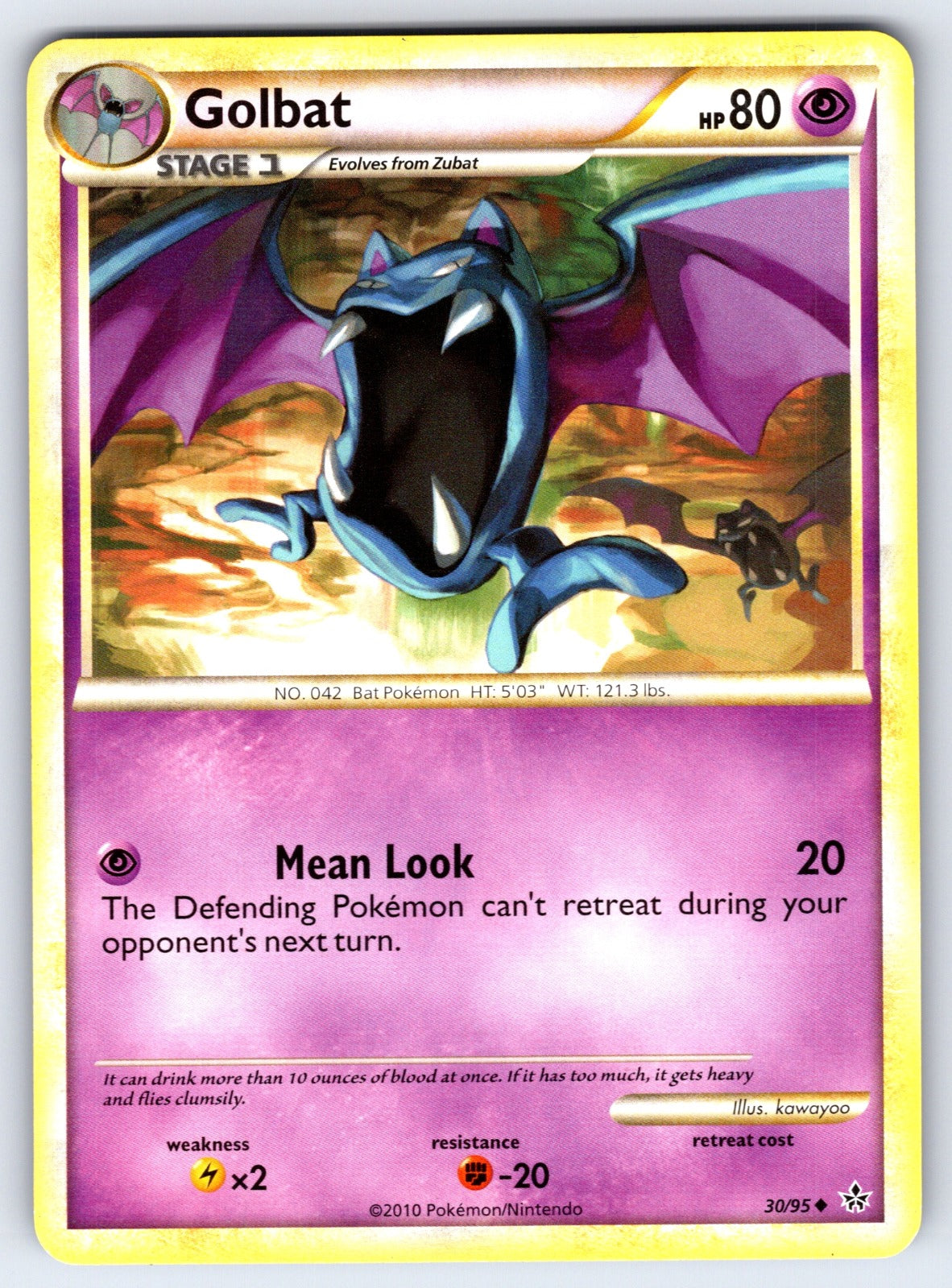 Golbat Uncommon Unleashed 30/95 LP 2010