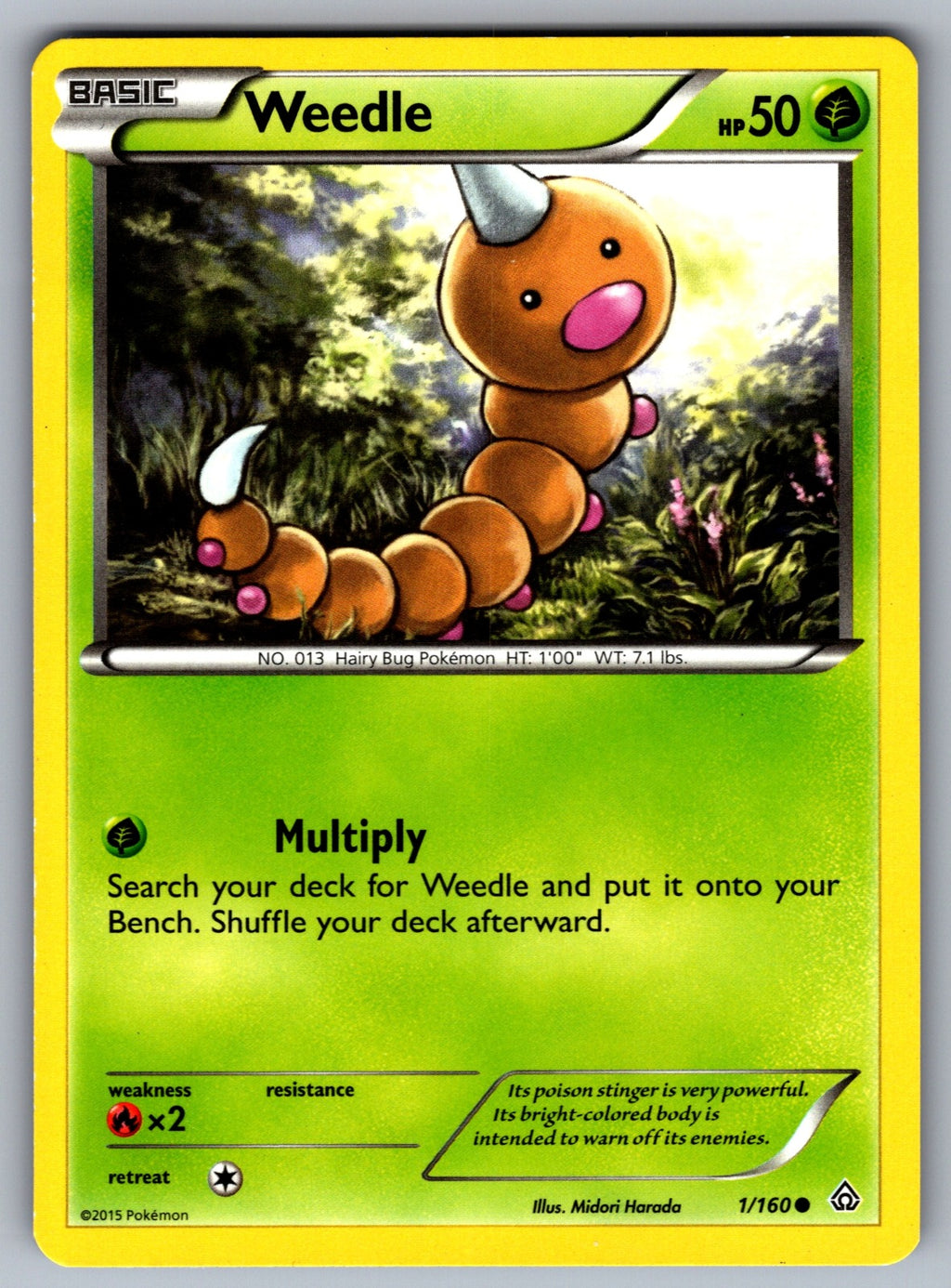 Weedle Common XY - Primal Clash 1/160 LP 2015