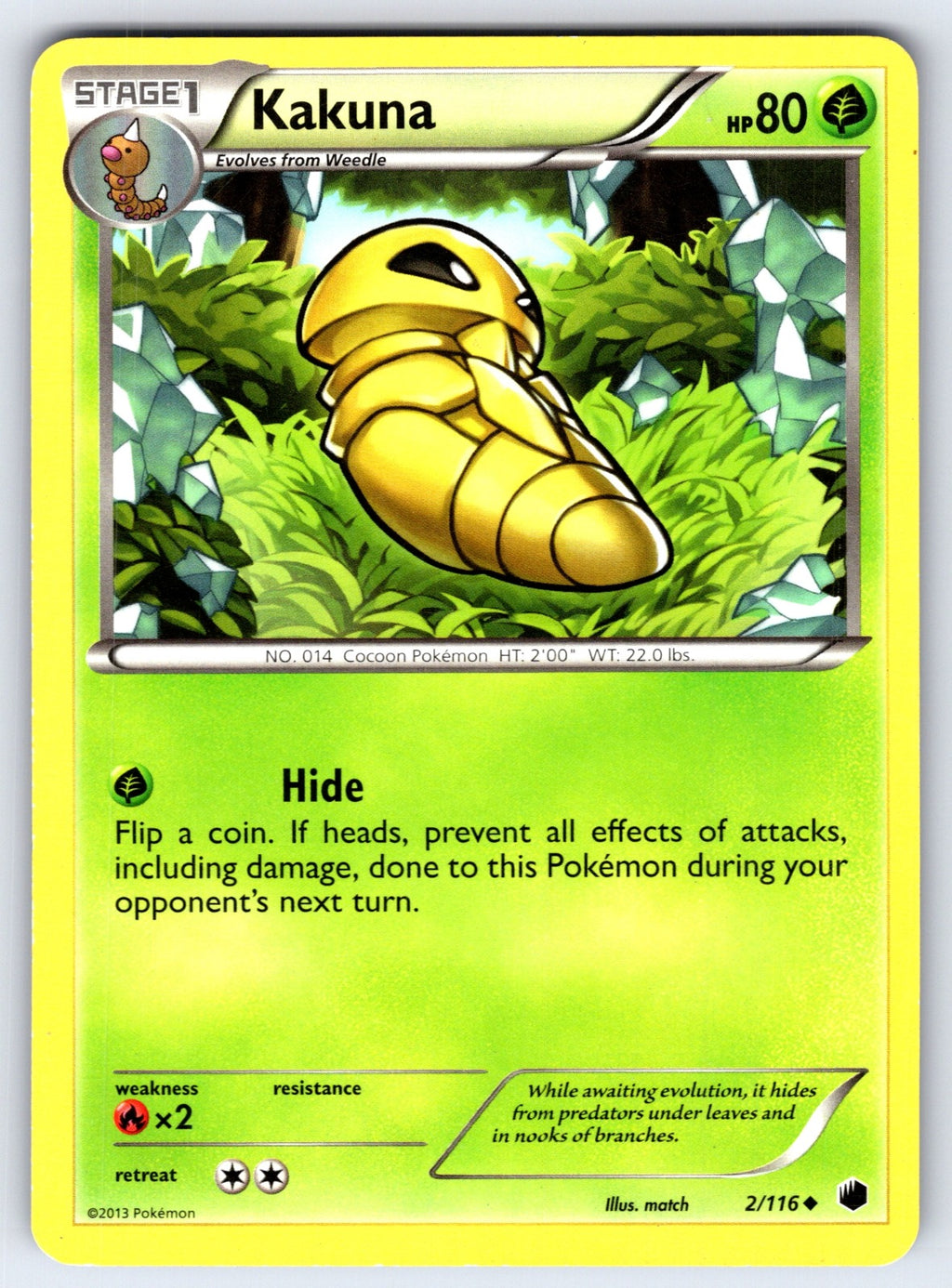 Kakuna Uncommon Plasma Freeze 2/116 LP 2013