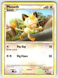 Meowth Common HeartGold SoulSilver 75/123 LP 2010