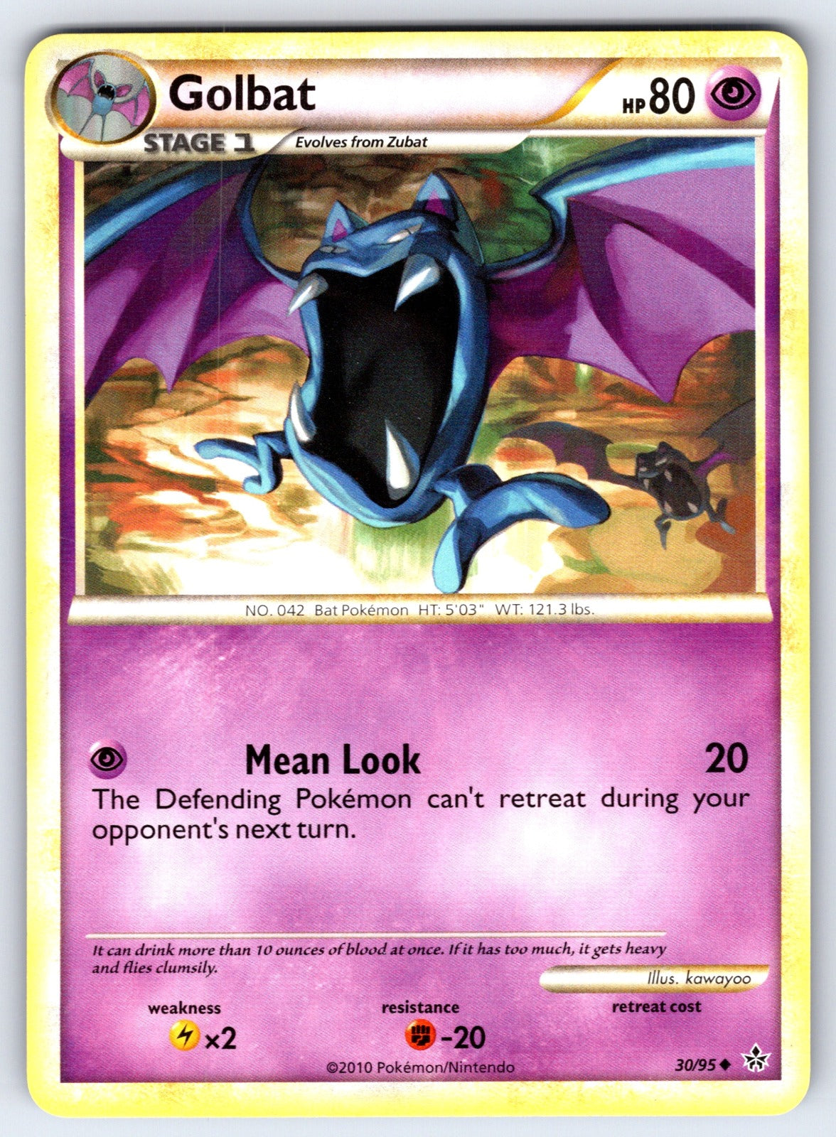 Golbat Uncommon Unleashed 30/95 LP 2010