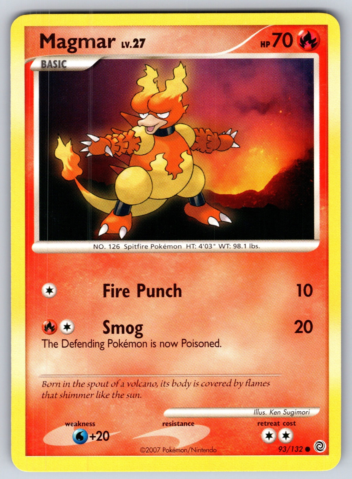 Magmar Common Secret Wonders 93/132 LP 2007