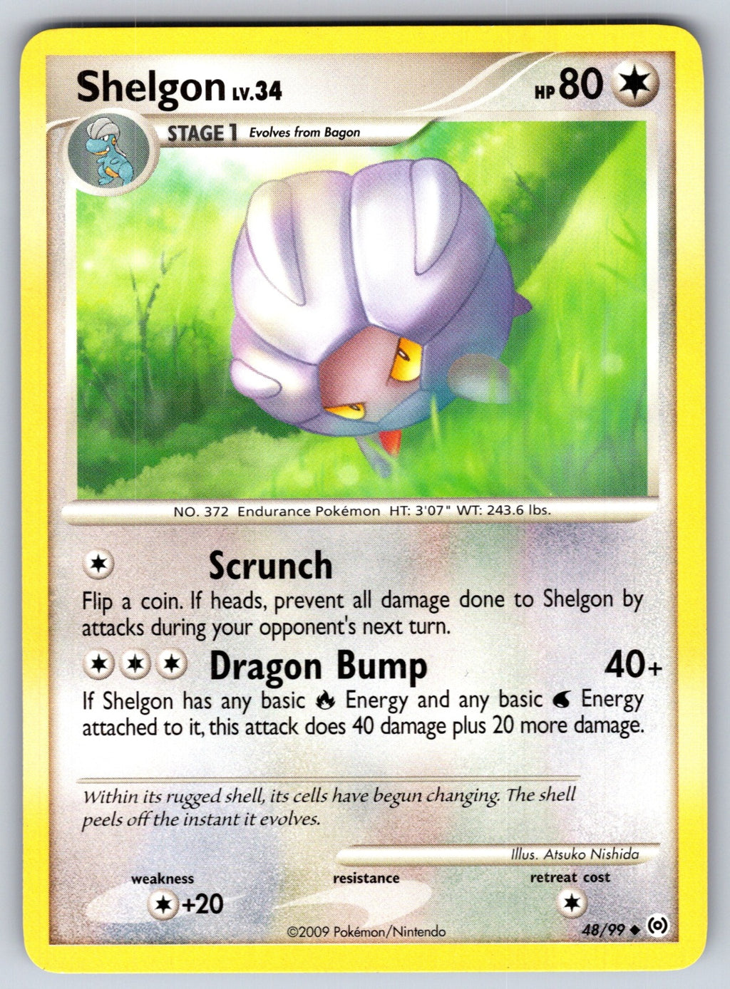 Shelgon Uncommon Arceus 48/99 LP 2009