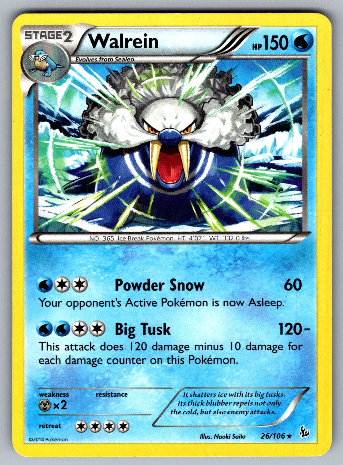 Walrein Rare XY - Flashfire 26/106 LP 2014