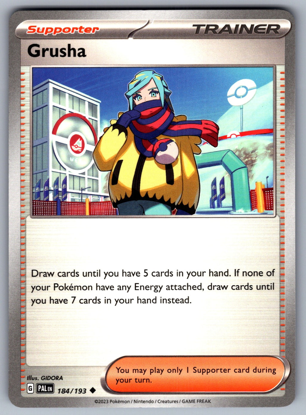 Grusha Uncommon SV02: Paldea Evolved 184/193 NM 2023