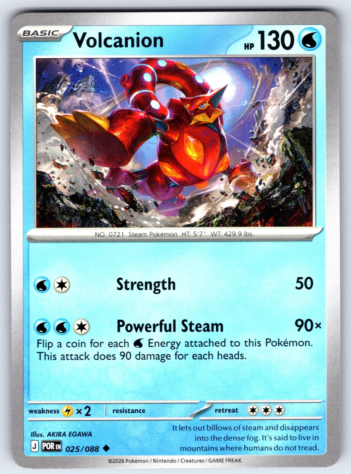 Volcanion Uncommon ME03: Perfect Order 025/088 NM 2026
