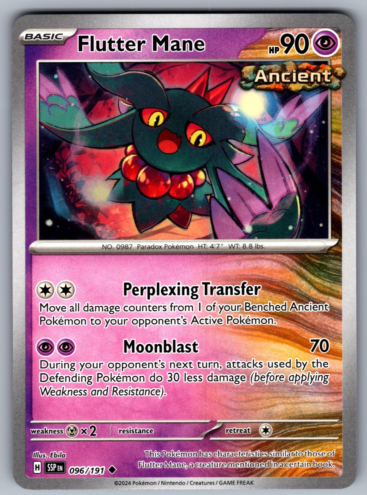 Flutter Mane Uncommon SV08: Surging Sparks 096/191 NM 2024