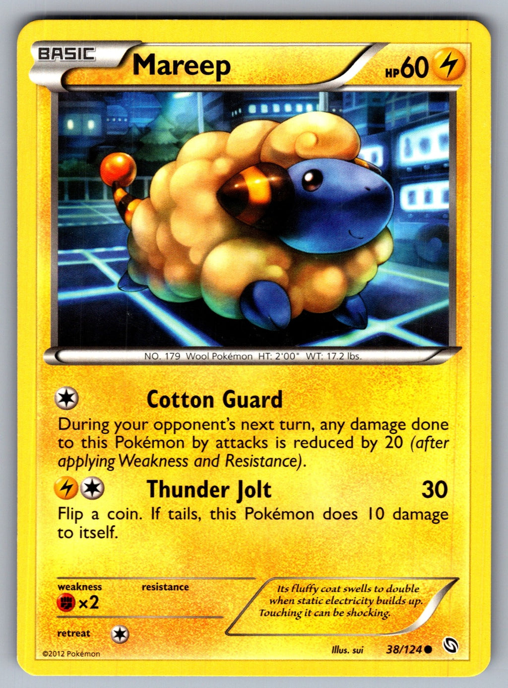 Mareep Common Dragons Exalted 38/124 LP 2012