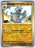 Rhydon Reverse Holo Common SV07: Stellar Crown 075/142 NM 2024