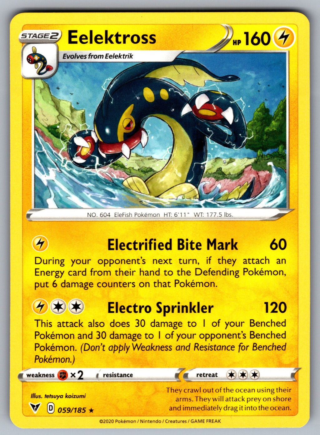 Eelektross Rare SWSH04: Vivid Voltage 059/185 NM 2020