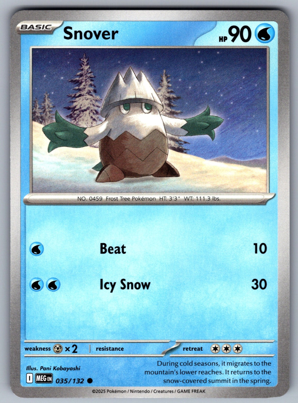 Snover Common ME01: Mega Evolution 035/132 NM 2025