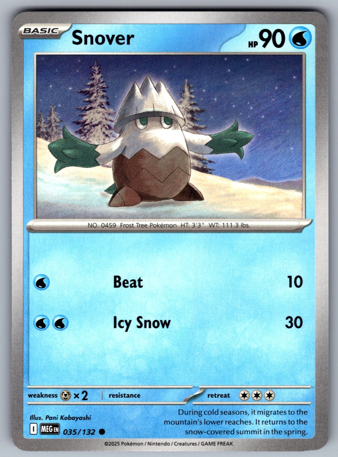 Snover Common ME01: Mega Evolution 035/132 NM 2025