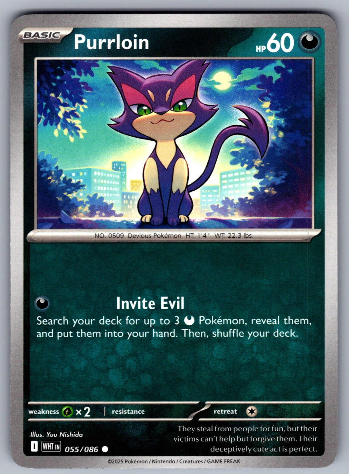 Purrloin Common SV: White Flare 055/086 NM 2025