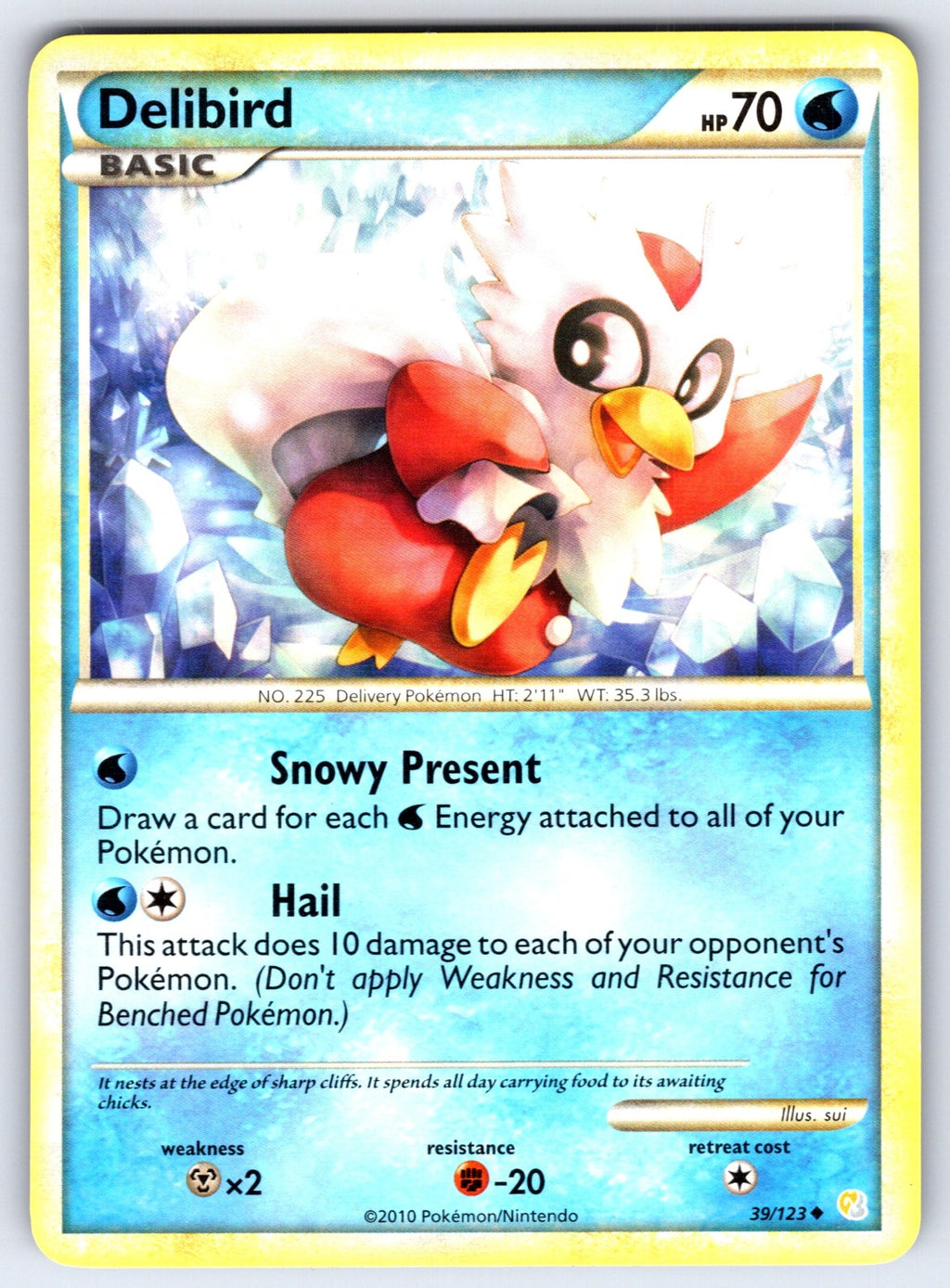 Delibird Uncommon HeartGold SoulSilver 39/123 LP 2010