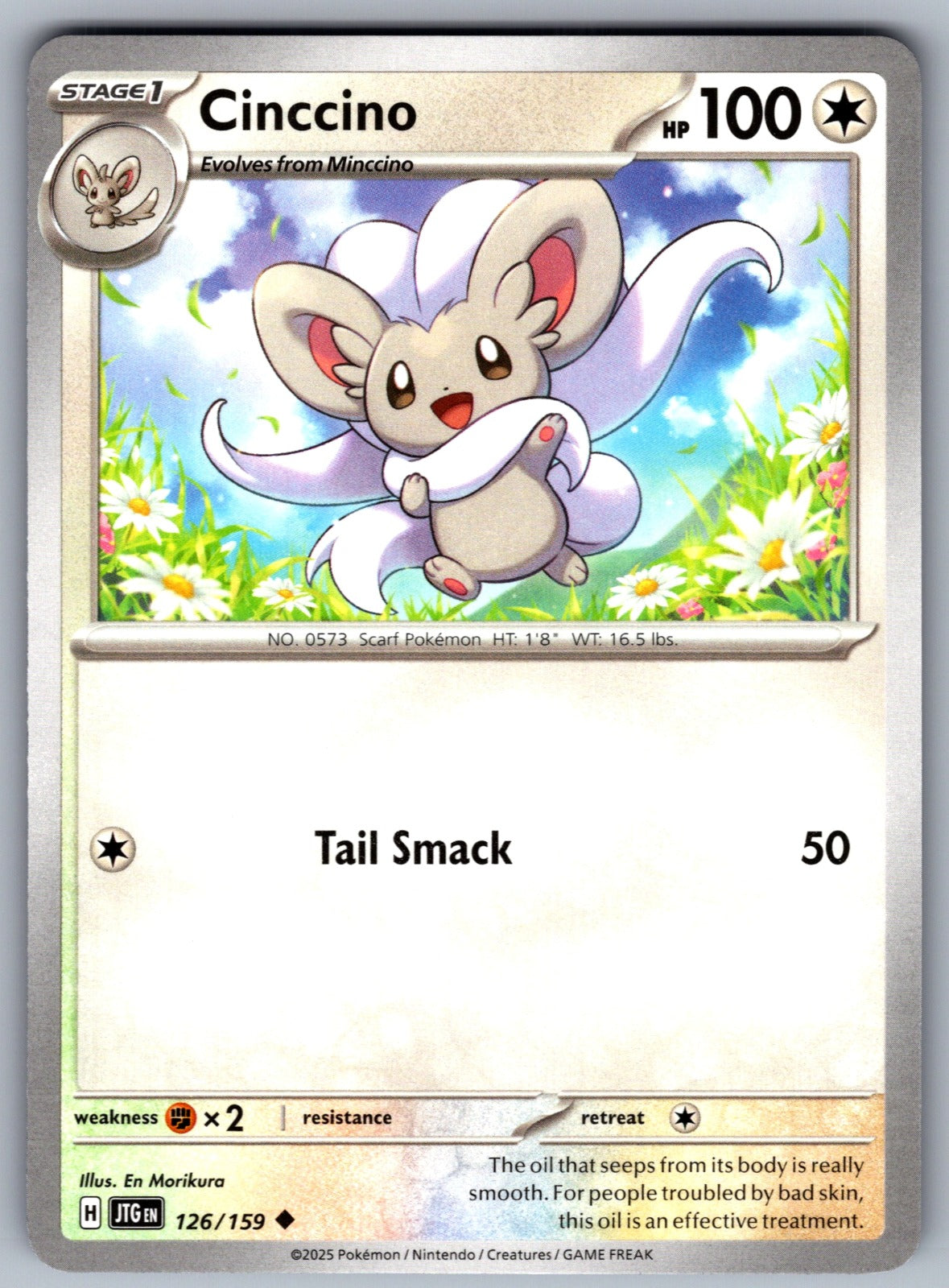 Cinccino Uncommon SV09: Journey Together 126/159 NM 2025