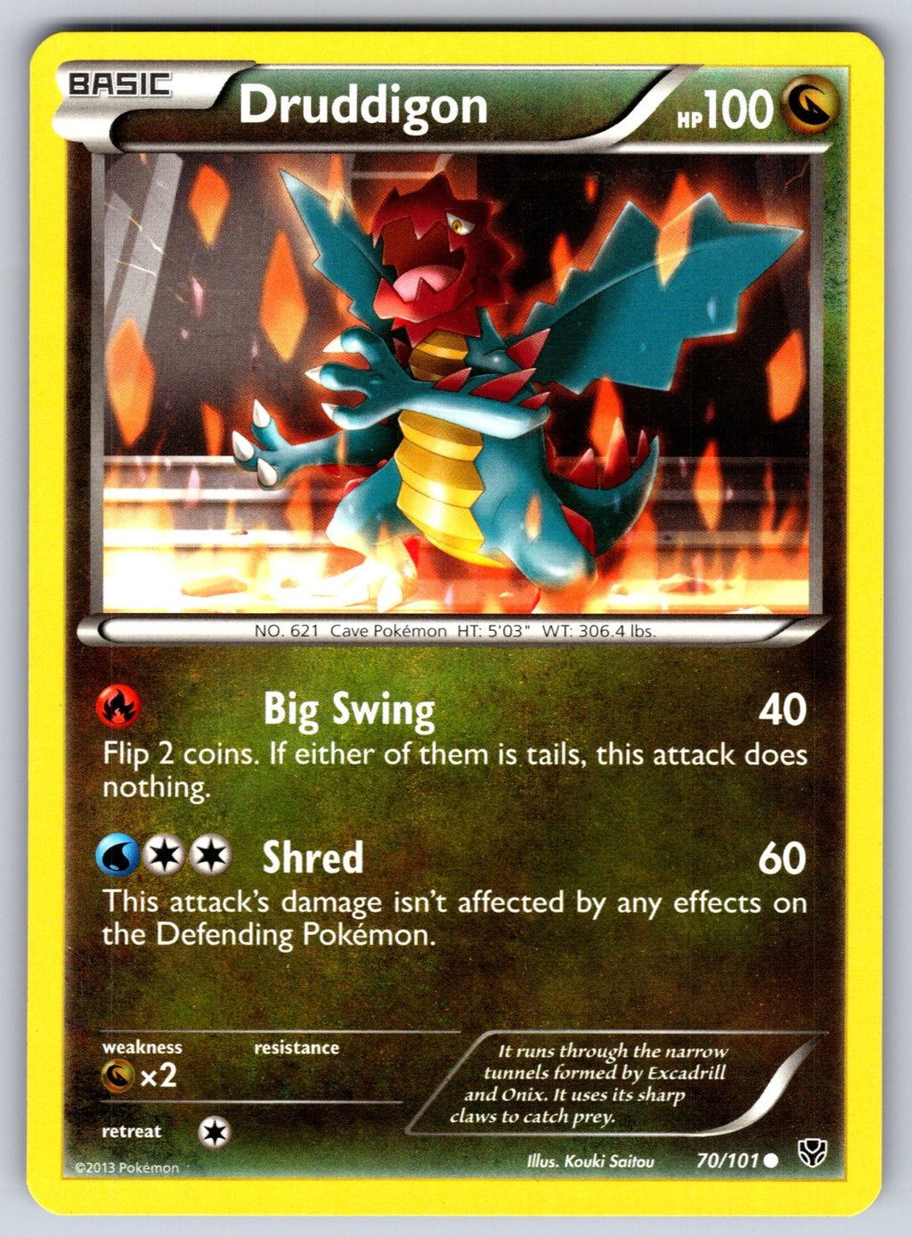 Druddigon Common Plasma Blast 70/101 LP 2013