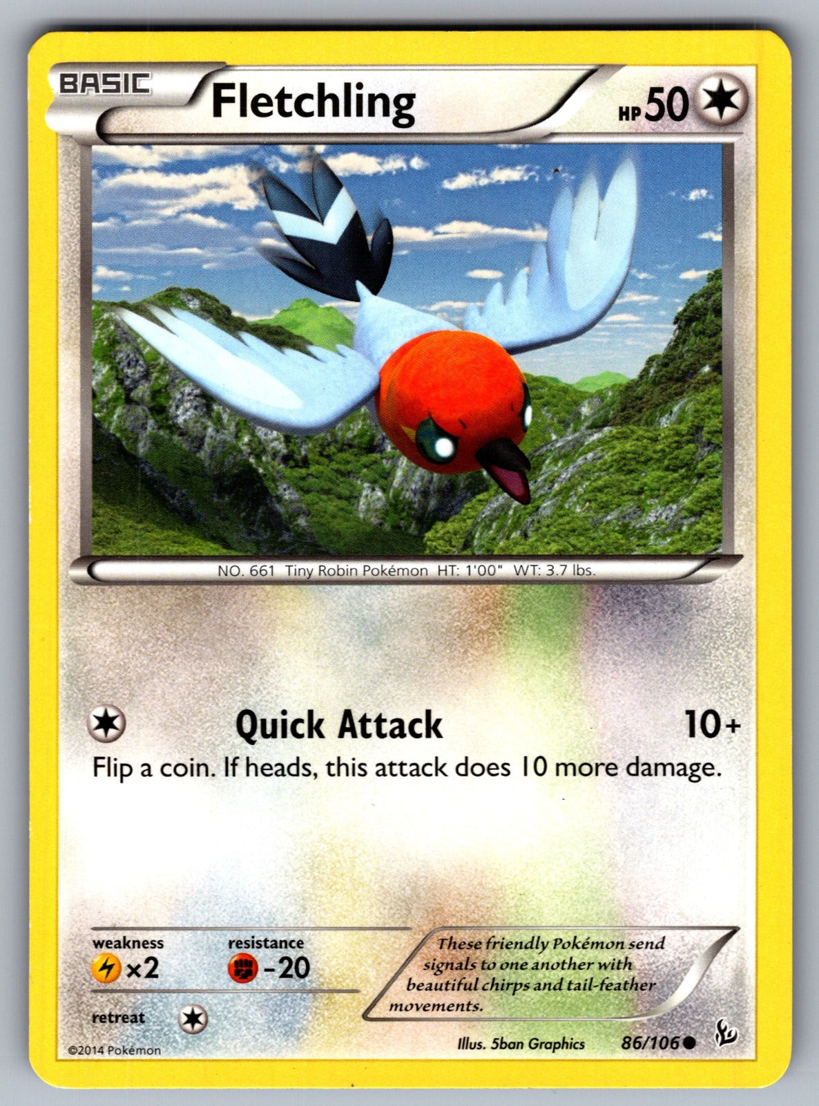 Fletchling Common XY - Flashfire 86/106 LP 2014