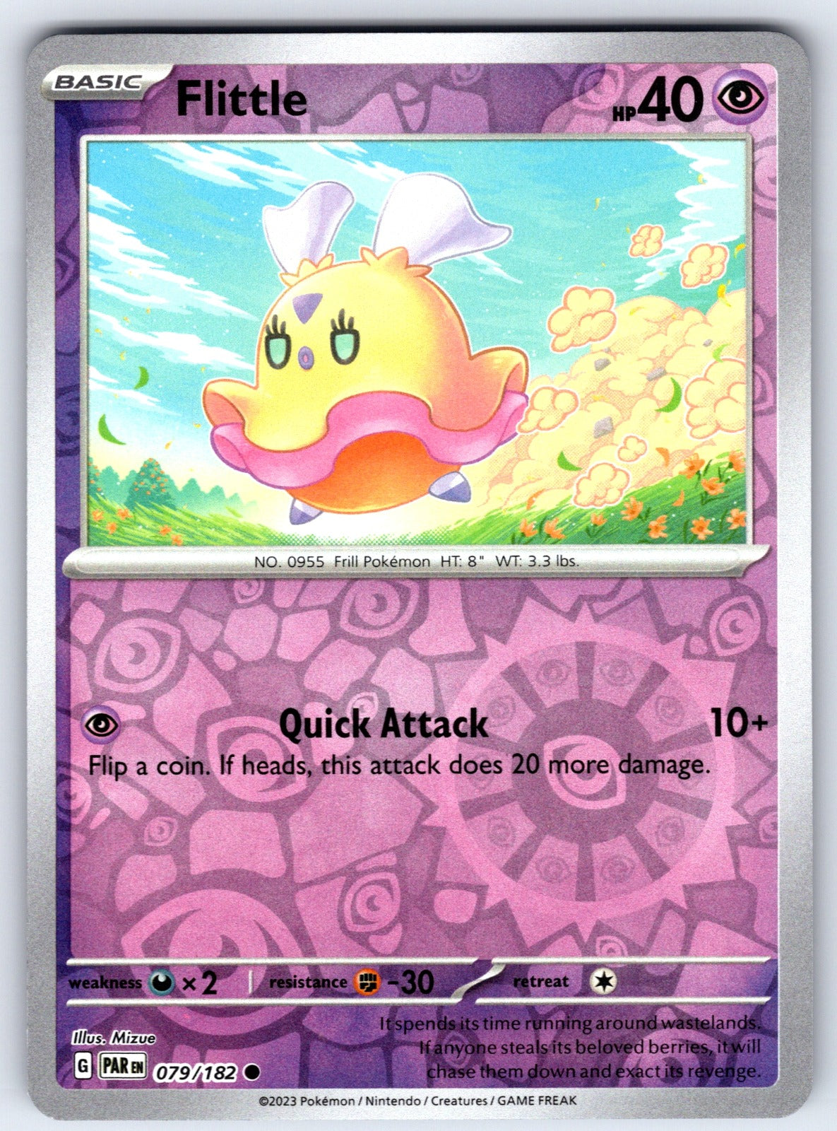 Flittle Reverse Holo Common SV04: Paradox Rift 079/182 NM 2023