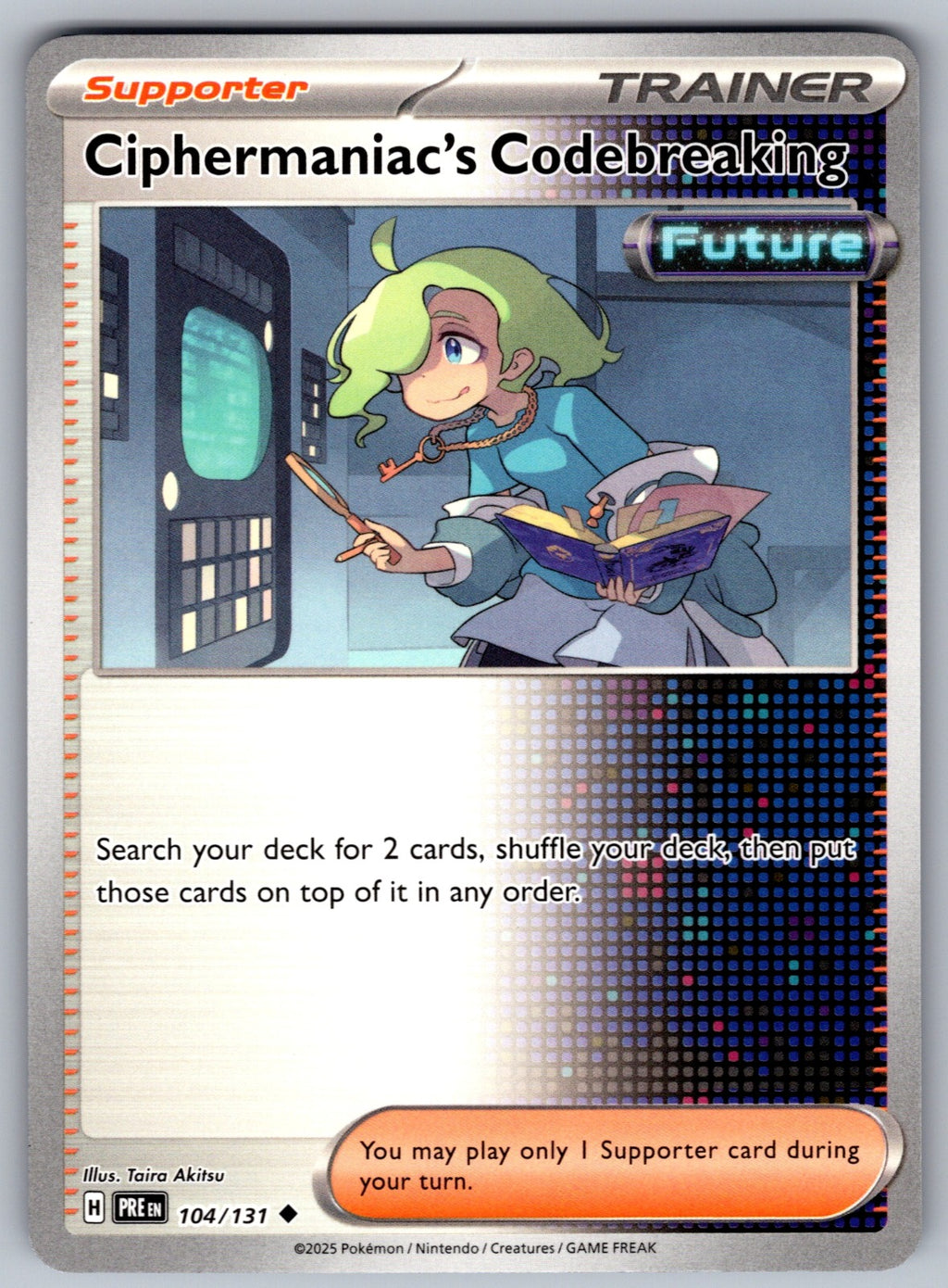 Ciphermaniac's Codebreaking Uncommon SV: Prismatic Evolutions 104/131 NM 2025