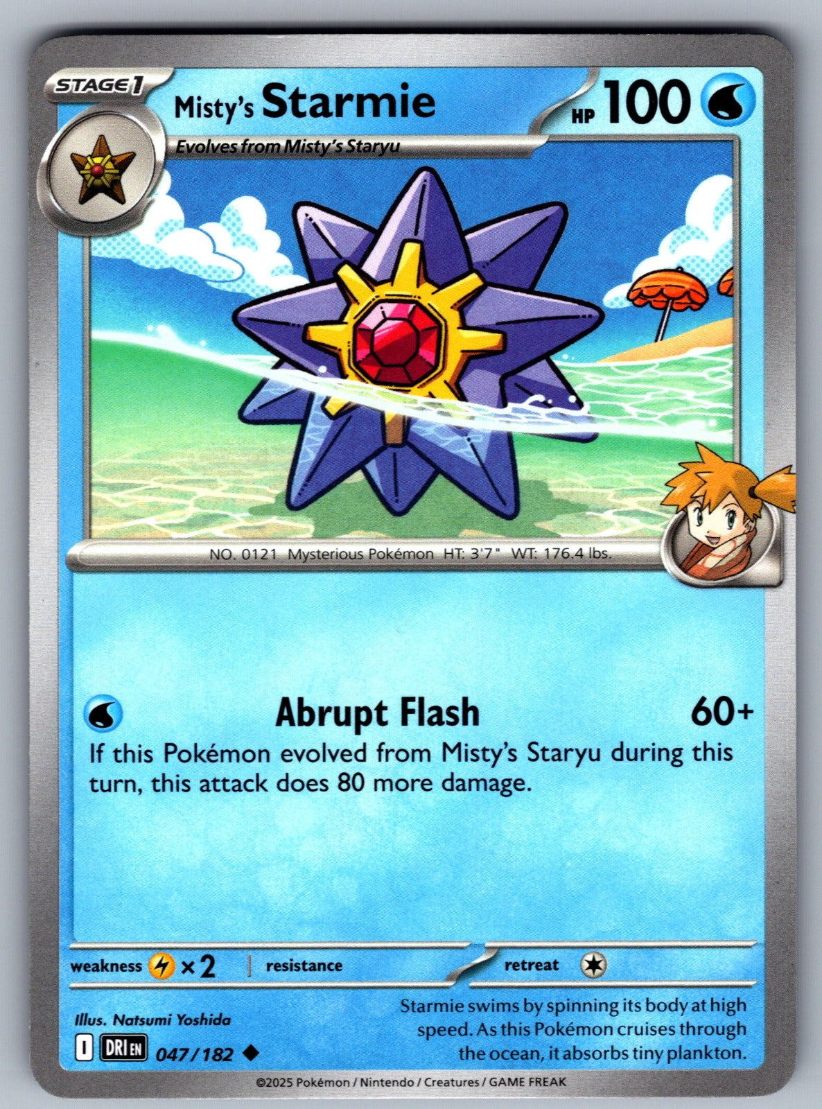 Misty's Starmie Uncommon SV10: Destined Rivals 047/182 NM 2025