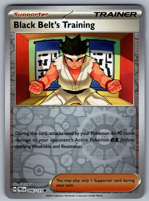 Black Belt's Training - Reverse Holo Common SV: Prismatic Evolutions 096/131 NM 