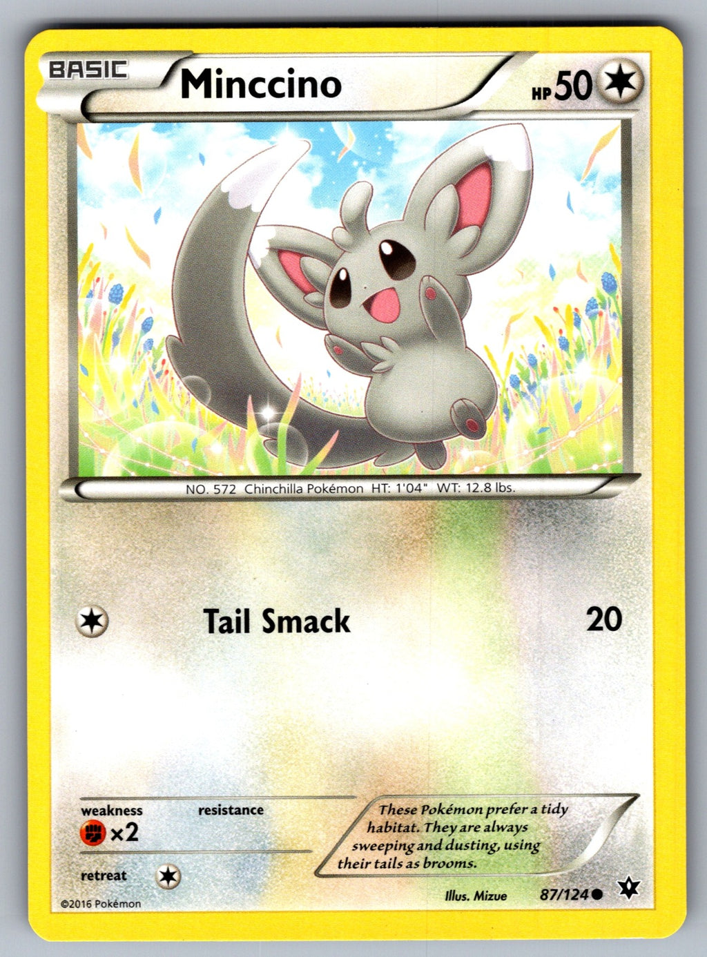 Minccino (87) Common XY - Fates Collide 87/124 LP 2016