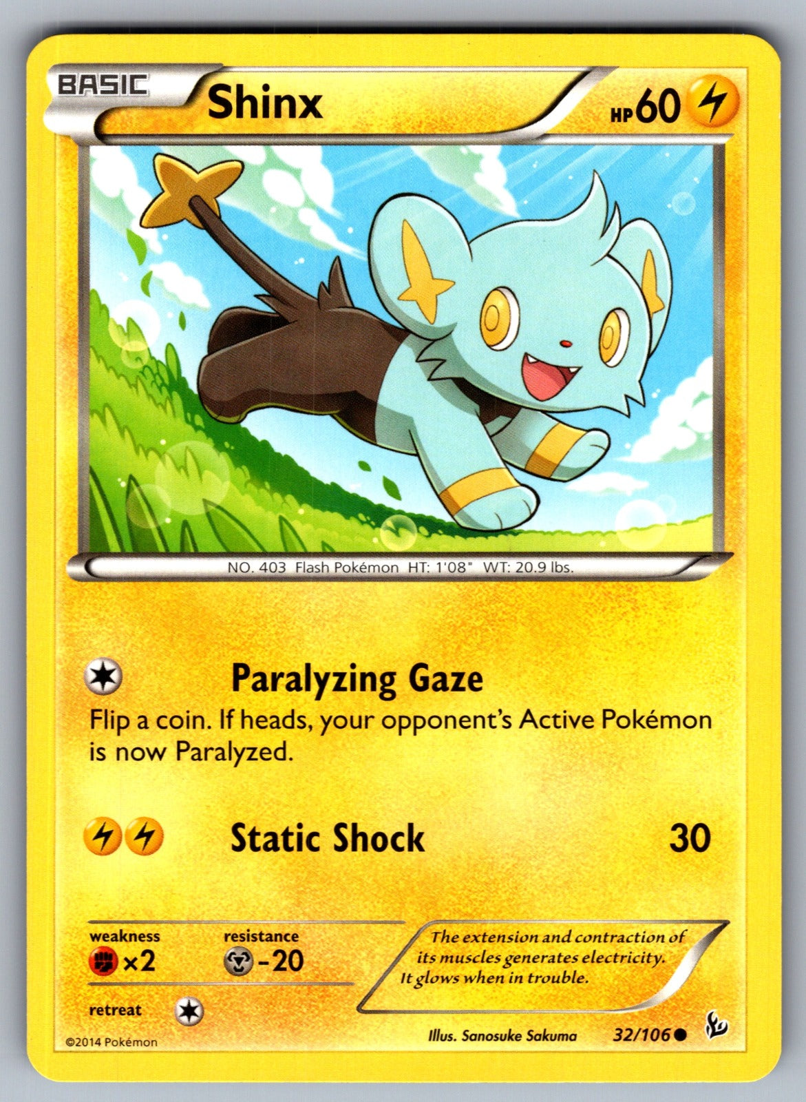 Shinx Common XY - Flashfire 32/106 LP 2014