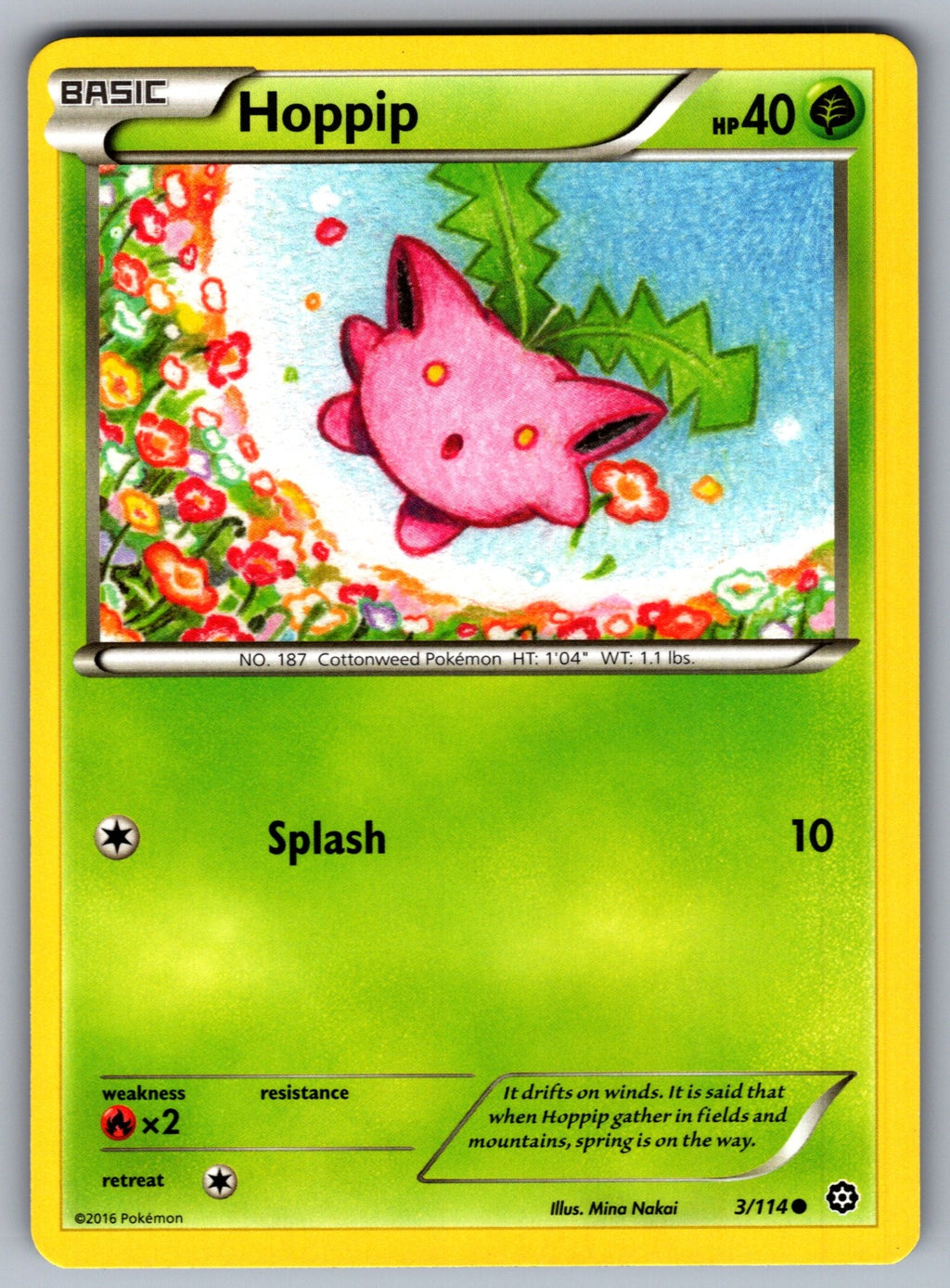 Hoppip Common XY - Steam Siege 3/114 LP 2016