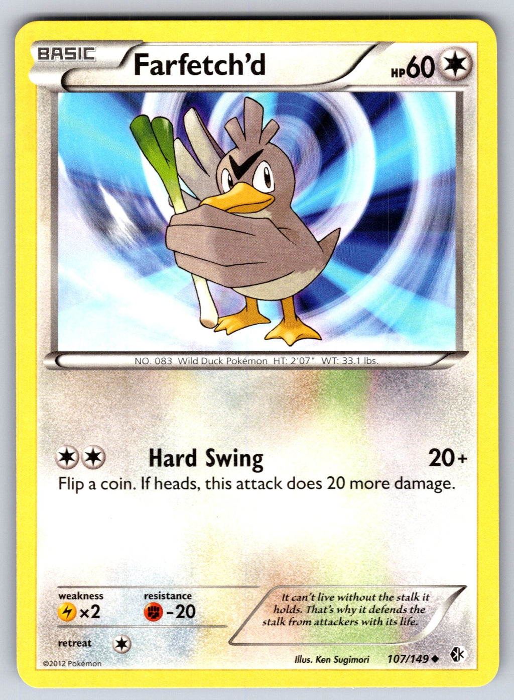 Farfetch'd Uncommon Boundaries Crossed 107/149 LP 2012