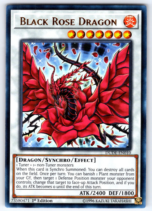 Black Rose Dragon 1st Edition Ultra Rare Duel Devastator DUDE-EN010 NM 2019