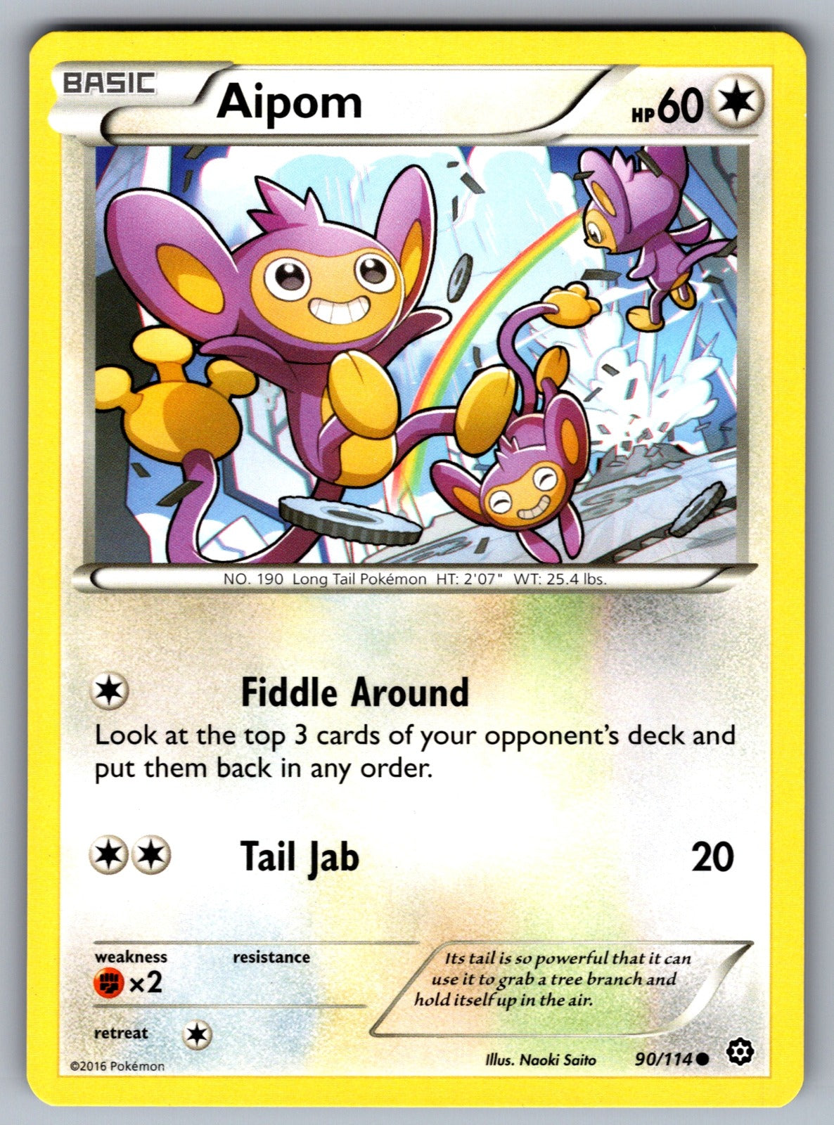 Aipom Common XY - Steam Siege 90/114 LP 2016