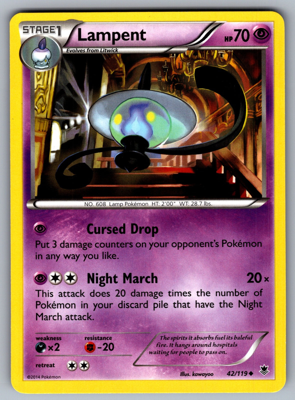 Lampent Uncommon XY - Phantom Forces 42/119 LP 2014