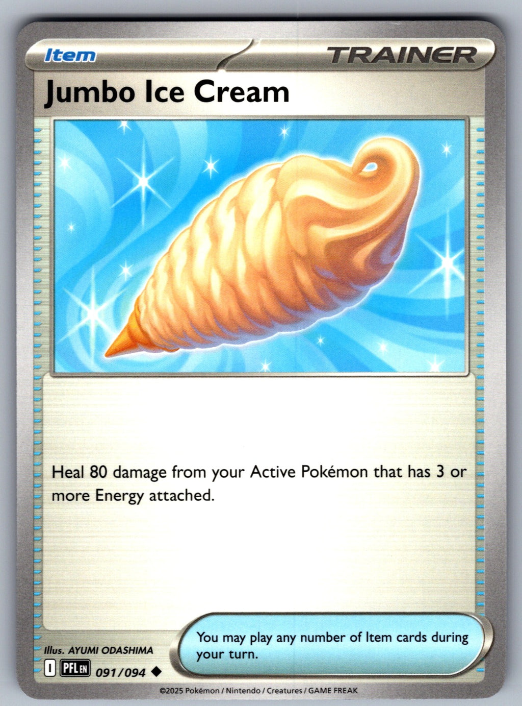 Jumbo Ice Cream Uncommon ME02: Phantasmal Flames 091/094 NM 2025