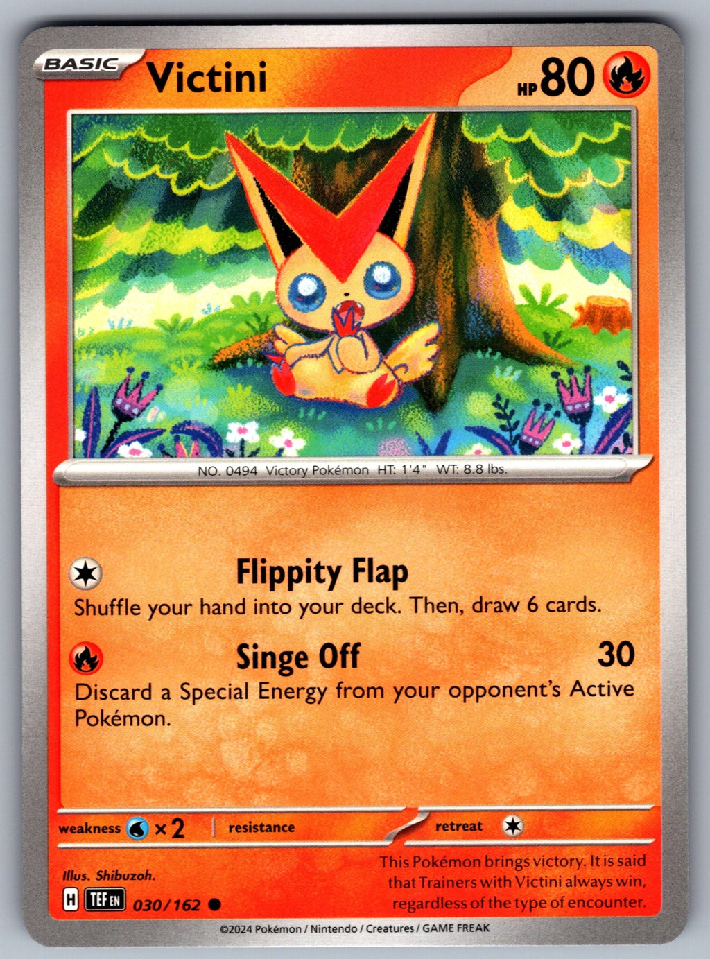 Victini Common SV05: Temporal Forces 030/162 NM 2024