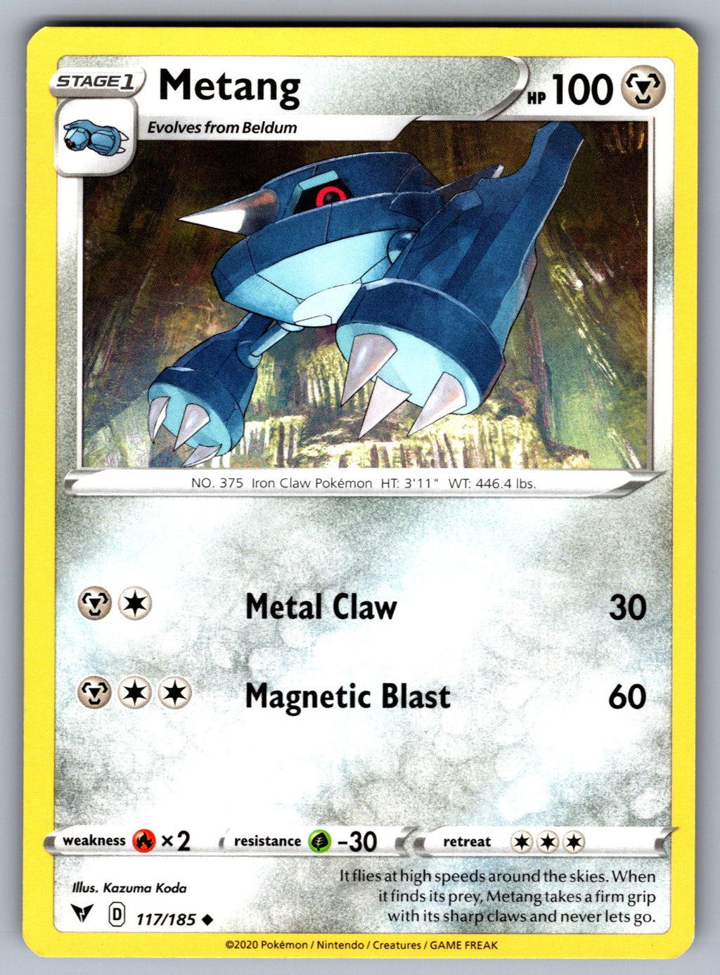Metang Uncommon SWSH04: Vivid Voltage 117/185 NM 2020