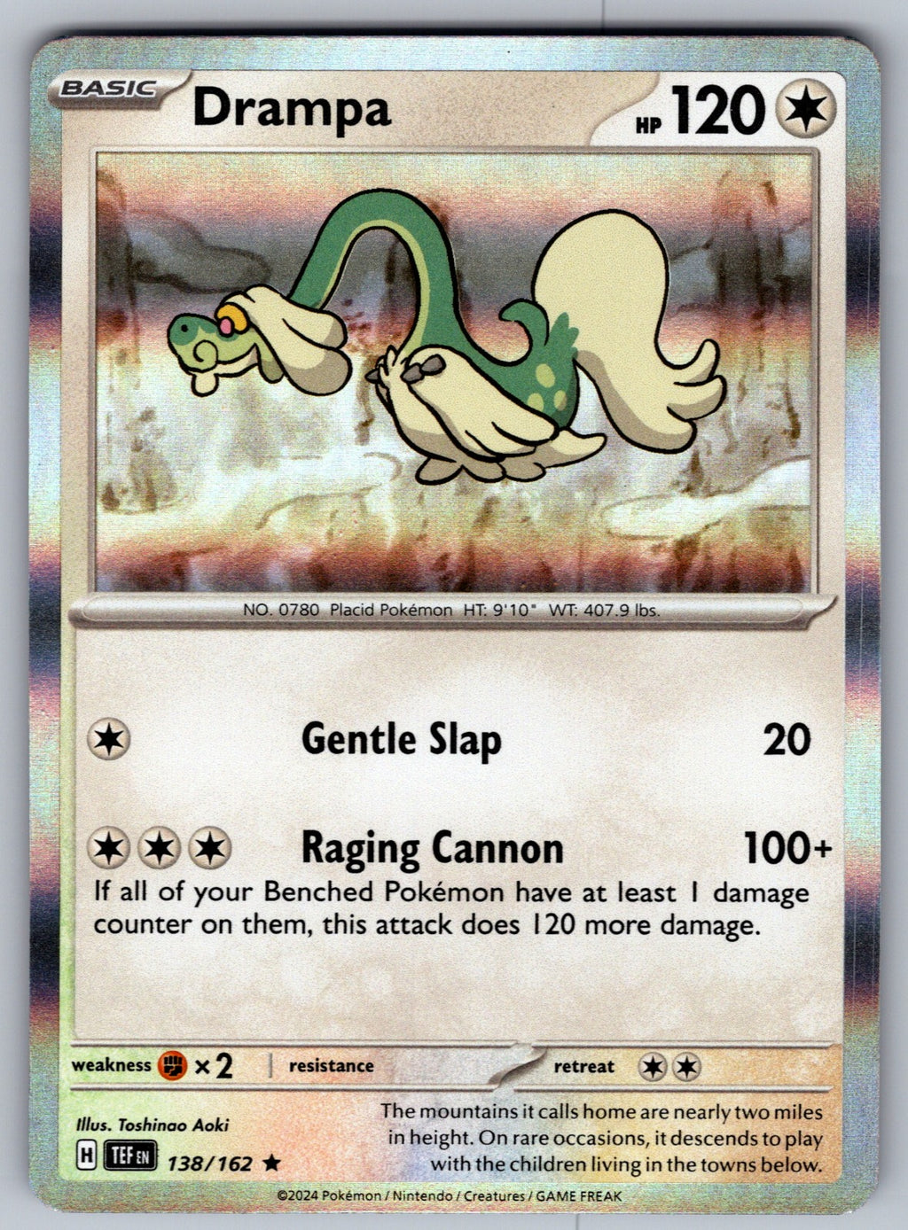 Drampa Holo Rare SV05: Temporal Forces 138/162 NM 2024