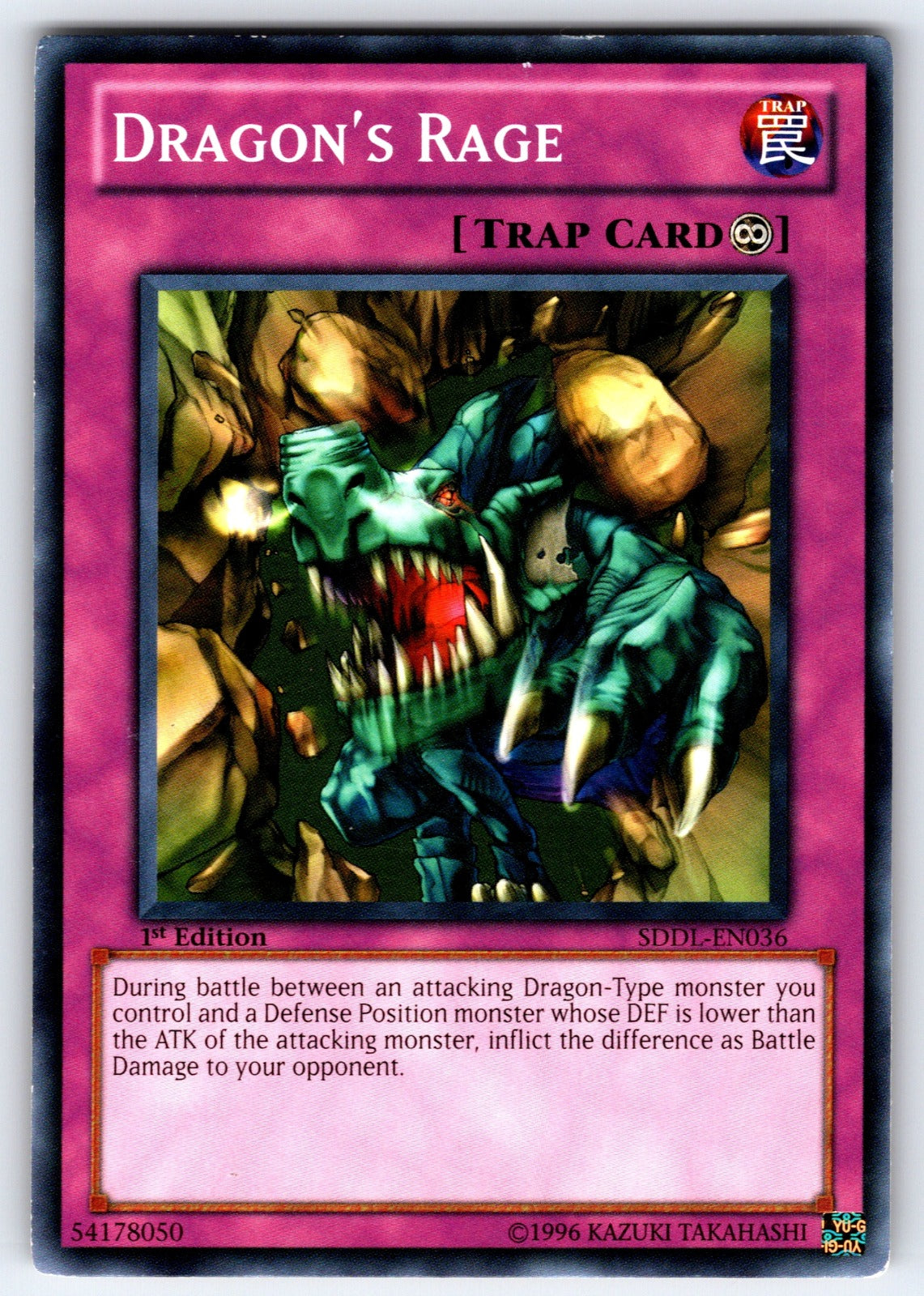 Dragon's Rage 1st Edition Common Legacy of Darkness LOD-048 HP 2017