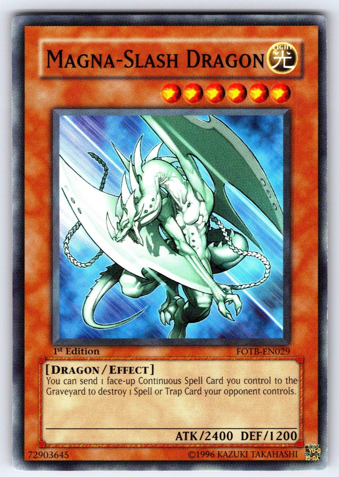 Magna-Slash Dragon Unlimited Common Force of the Breaker FOTB-EN029 LP 2007