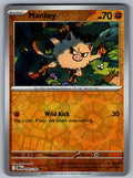 Mankey Reverse Holo Common SV10: Destined Rivals 090/182 NM 2025