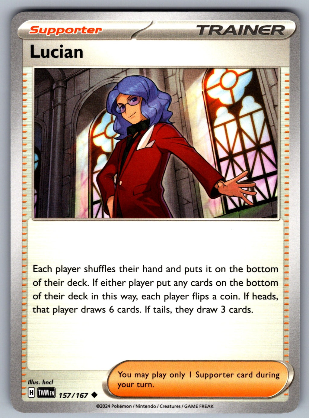 Lucian Uncommon SV06: Twilight Masquerade 157/167 NM 2024