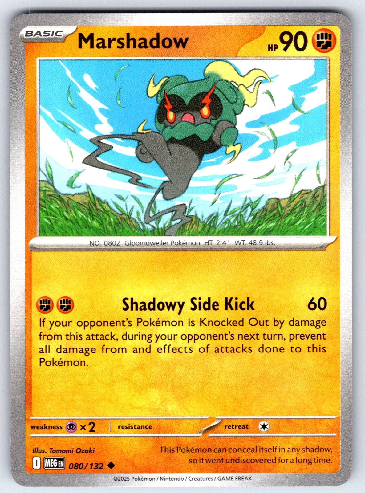 Marshadow Uncommon ME01: Mega Evolution 080/132 NM 2025