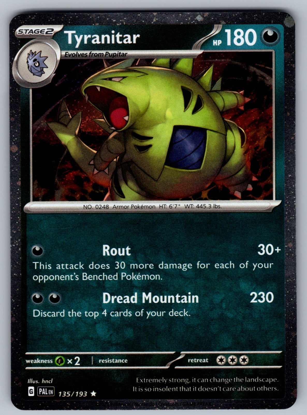 Tyranitar - (Cosmo Foil) Holo Promo Miscellaneous Cards & Products 135/193 NM 20